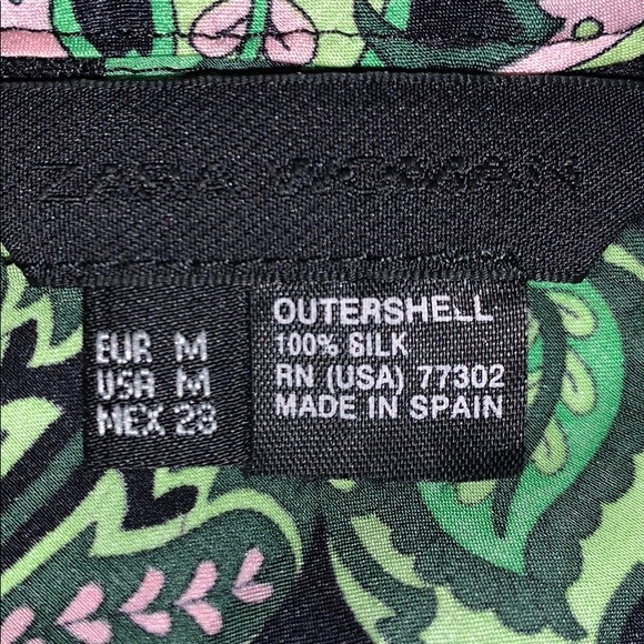 100% SILK TOP BY ZARA - Picture 2 of 2